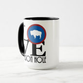 LIEBE Jackson Hole WY 15oz Tasse (Vorderseite Links)