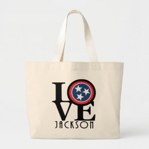 LIEBE Jackson Tennessee Jumbo Stoffbeutel