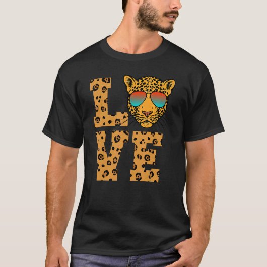 Liebe Jaguars Sonnenbrille T-Shirt (Vorderseite)