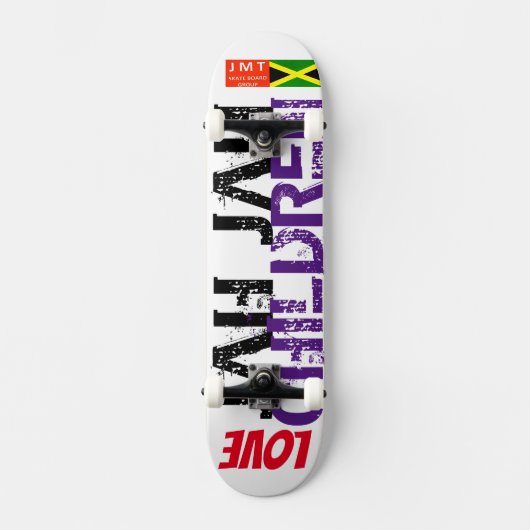 LIEBE JAH JAH KINDER Skateboard (Vorderseite)