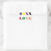 Liebe Jahr - Square Sticker (Tasche)