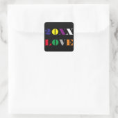 Liebe Jahr - Square Sticker (Tasche)