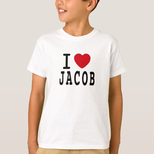 Liebe-Jakob" Jugend-Weiß-T-Shirt Jakobs Latimore T-Shirt (Vorderseite)