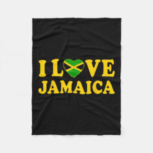 Liebe Jamaica Herz Proud Jamaica Jamaica Indepenca Fleecedecke