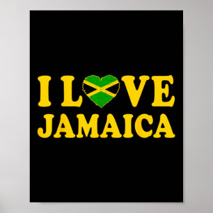 Liebe Jamaica Herz Proud Jamaica Jamaica Indepenca Poster