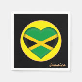Liebe Jamaica & Jamaikanische Flag Party Mode /Her Serviette (Vorderseite)