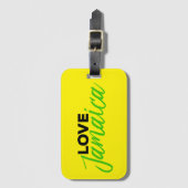 Liebe Jamaica Jamaikanische Flaggenfarben Gepäckanhänger (Vorderseite Vertikal)
