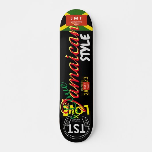 LIEBE JAMAICAN STYLE Skateboard, 7¾ Zoll Deck Skateboard (Vorne)
