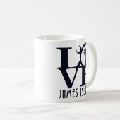 LIEBE James Island 11oz Kaffeetasse (VorderseiteRechts)