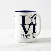 LIEBE James Island 15oz Zweifarbige Tasse (VorderseiteRechts)