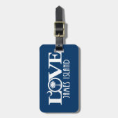 LIEBE James Island Gepäckanhänger (Vorderseite vertikal)