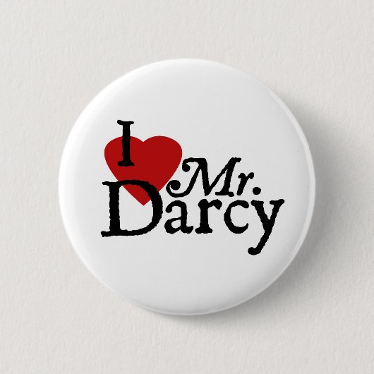 LIEBE Janes Austen I Herr Darcy Button (Vorderseite)