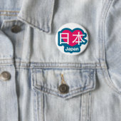 Liebe-Japan-Knopf Button (Beispiel)