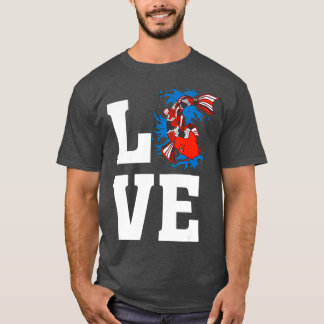 Liebe Japanisch Koi Fisch - Koi Pond Fish T-Shirt
