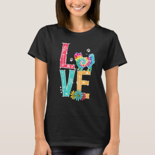 Liebe Japanisches Kinin Gefärbte Krawatte Rainbow  T-Shirt