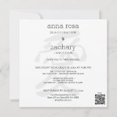 *~* LIEBE Japanisches Seide + UAWG - QR AR27 Hochz Einladung (Rückseite)