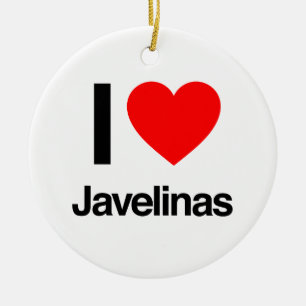 Liebe javelinas keramik ornament