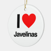 Liebe javelinas keramik ornament (Links)