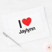Liebe jaylynn rechteckiger aufkleber (Umschlag)
