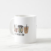 Liebe jede Seite Kaffeetasse (Vorderseite Links)