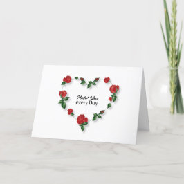 LIEBE JEDEN TAG DANKESKARTE