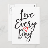 Liebe jeden Tag Postkarte (Vorne/Hinten)