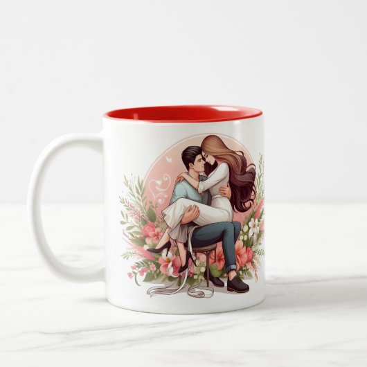 Liebe Jeden Tag | Valentinstag Zweifarbige Tasse (Links)