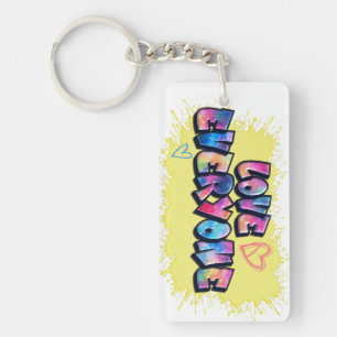 Liebe Jeder farbenfrohe Entwurf Schlüsselanhänger