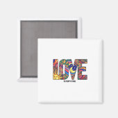 Liebe Jeder Magnet (Vorderseite/Rückseite)
