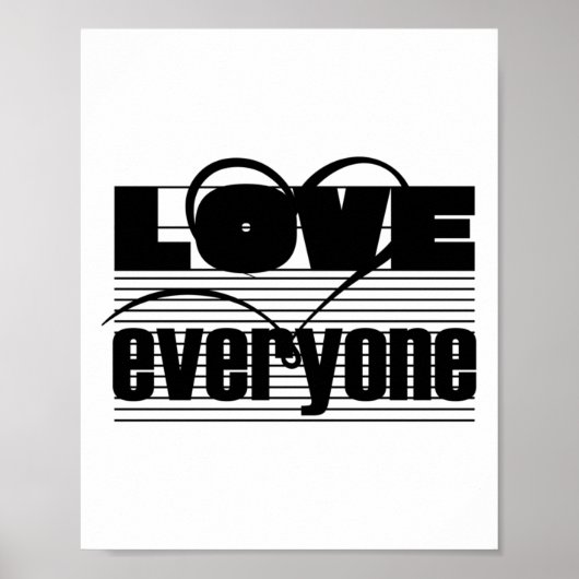 Liebe Jeder Sticker3 Poster (Vorne)