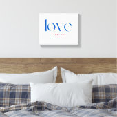 Liebe Jedermann Typografie Leinwanddruck (Insitu (Schlafzimmer))