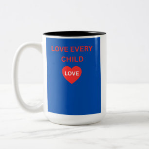 Liebe jedes Kind Herz Kaffeetasse Inspirierend