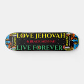 LIEBE JEHOVAH & BLACK MESSIAH7 3/4" Skateboarddeck (Horizontal)