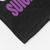 Liebe Jemand Aquamarin-lila Suizidprävention Aware Fleecedecke (Ecke)