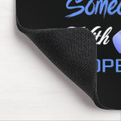 Liebe Jemand mit Alopezie Mousepad (Ecke)