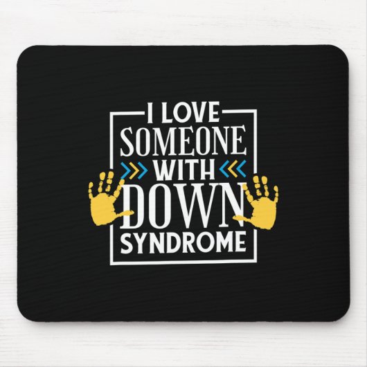 Liebe Jemand mit Down-Syndrom3 Mousepad (Vorne)