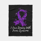 Liebe Jemand mit Turner-Syndrom Fleecedecke (Vorderseite)