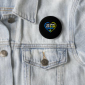 Liebe jemanden mit Down-Syndrom-Bewusstsein t21 Button (Beispiel)