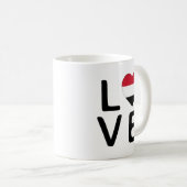 Liebe - Jemen-Flagge Kaffeetasse (VorderseiteRechts)