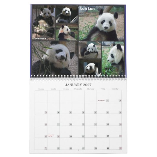 Liebe jene Pandas! 2011 Kalender (Jan 2027)