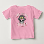 Liebe jenseits der Knochen Valentine Moderner Retr Baby T-shirt (Vorderseite)