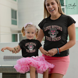 Liebe jenseits der Knochen Valentine Moderner Retr Baby T-shirt