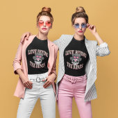 Liebe jenseits der Knochen Valentine Moderner Retr T-Shirt