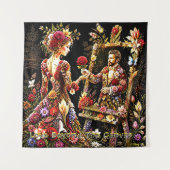 Liebe jenseits der Leinwand Wandteppich (Vorderseite)