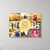 Liebe jenseits der Worte Erinnerung FotoCollage Leinwanddruck (Vorderseite)