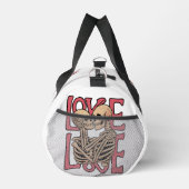 Liebe jenseits der Zeit - Skelett Kunst Duffle Bag (Rechts)