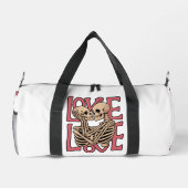 Liebe jenseits der Zeit - Skelett Kunst Duffle Bag (Rückseite)