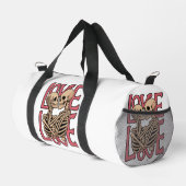 Liebe jenseits der Zeit - Skelett Kunst Duffle Bag (Rechte Ecke)