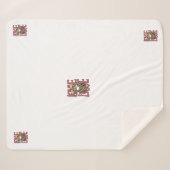 Liebe jenseits der Zeit - Skelett Kunst Sherpadecke (Vorderseite (Horizontal))