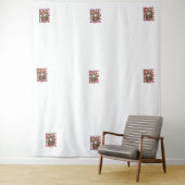 Liebe jenseits der Zeit - Skelett Kunst Wandteppich (Beispiel)